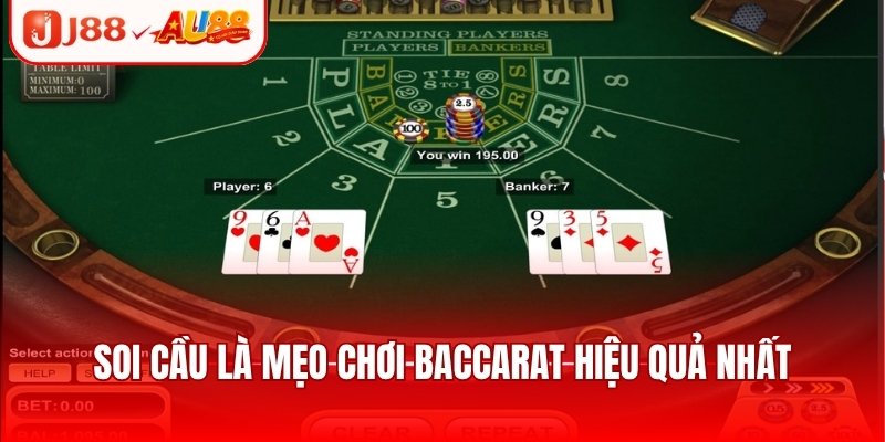 Mẹo Chơi Baccarat Đơn Giản Mà Thắng Lớn Từ Chuyên Gia 3 Soi cầu là mẹo chơi Baccarat hiệu quả nhất